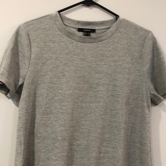 Grey Waffle T-shirt dress - Picture 3 of 4